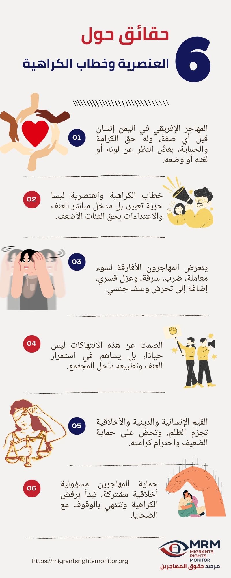 6 حقائق حول خطاب العنصرية والكراهية