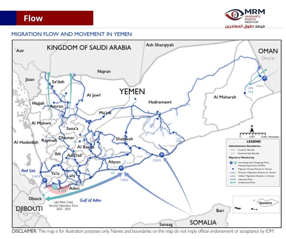 Alarming Rise in the Proportion of Women and Children Among Migrants Arriving in Yemen – Abyan Emerges as a Key Entry Point